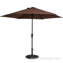 Adjustable patio sunshade umbrella